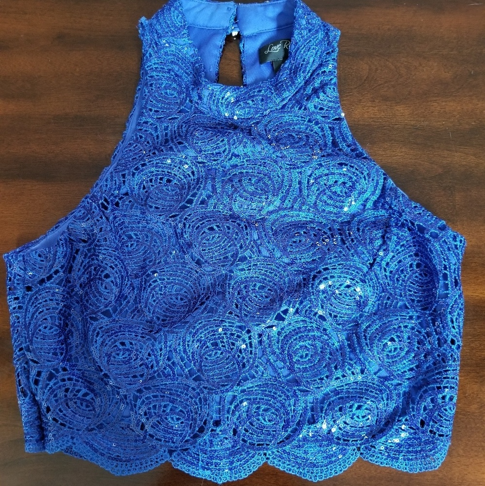 Sequin halter crop top!